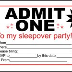 Free Printable Birthday Sleepover Invitations For Boys