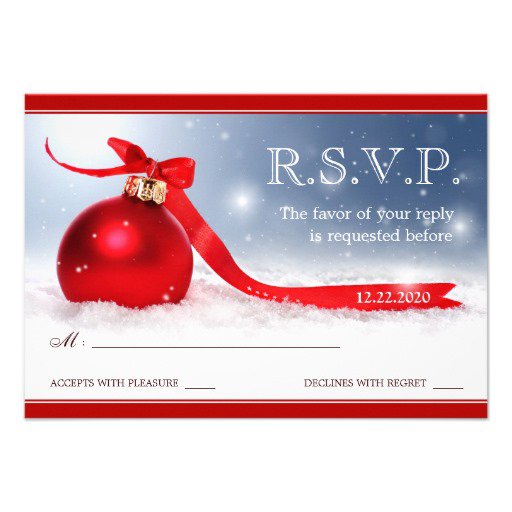 Free Printable Holiday Invitations And Rsvp Templates
