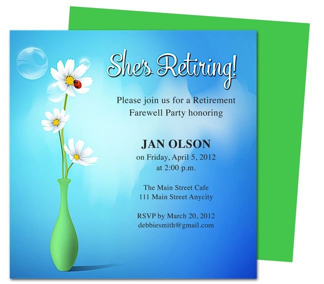 Retirement Party Flyer Invitation Templates