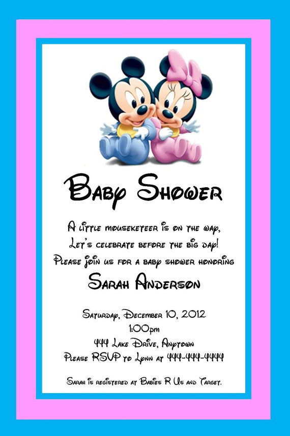 Twin Baby Shower Invitations Free Printables