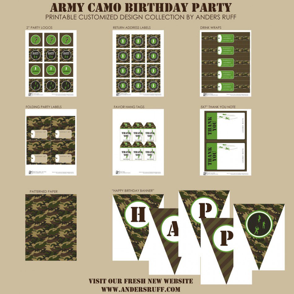 Army Party Free Printables