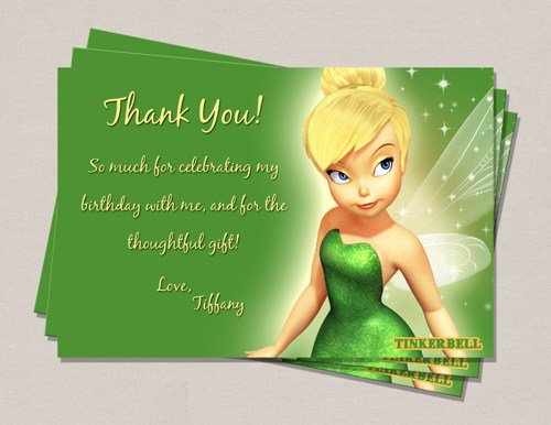 Tinkerbell Free Printable Birthday Cards