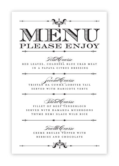 free downloadable templates for menu cards