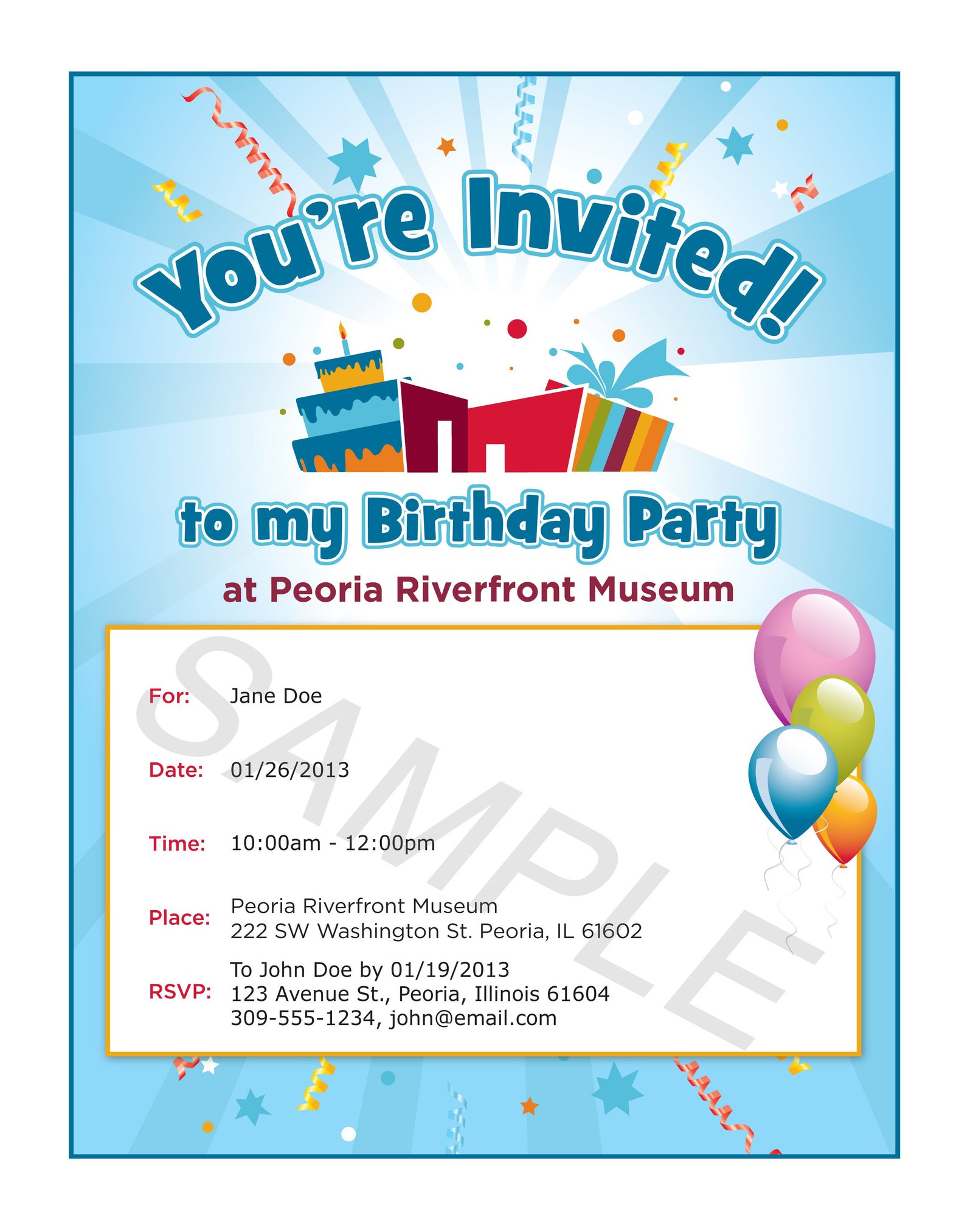 Party Invitation Examples