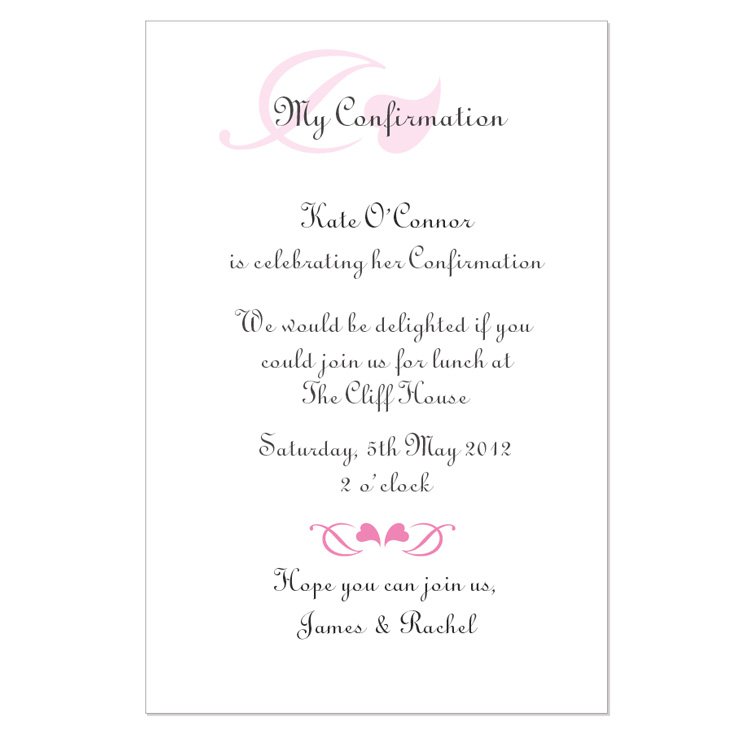 Printable Confirmation Invitation Templates