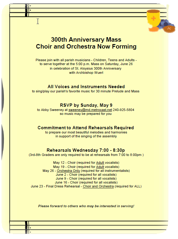 Free Printable Church Anniversary Invitations