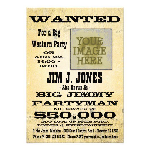 Country Western Invitation Templates Free