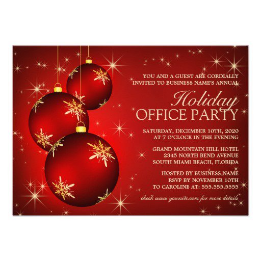Employee Holiday Party Invitation