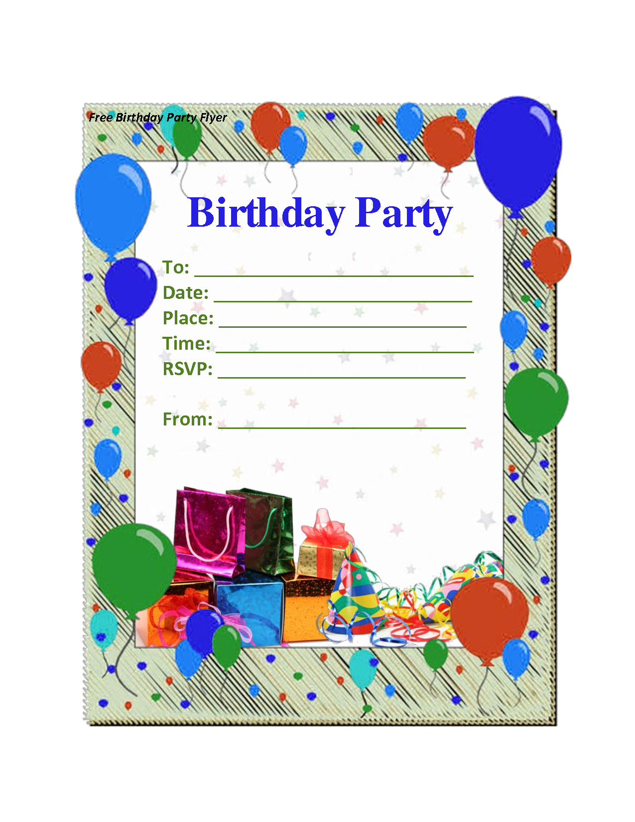Free Birthday Invitations Printables