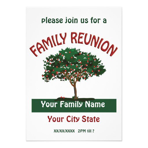 Family Reunion Invitation Templates Free