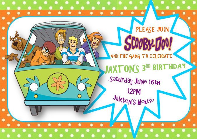 Scooby Doo Birthday Invitation Templates