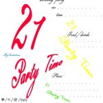 21st Birthday Invitation Templates Free Printable
