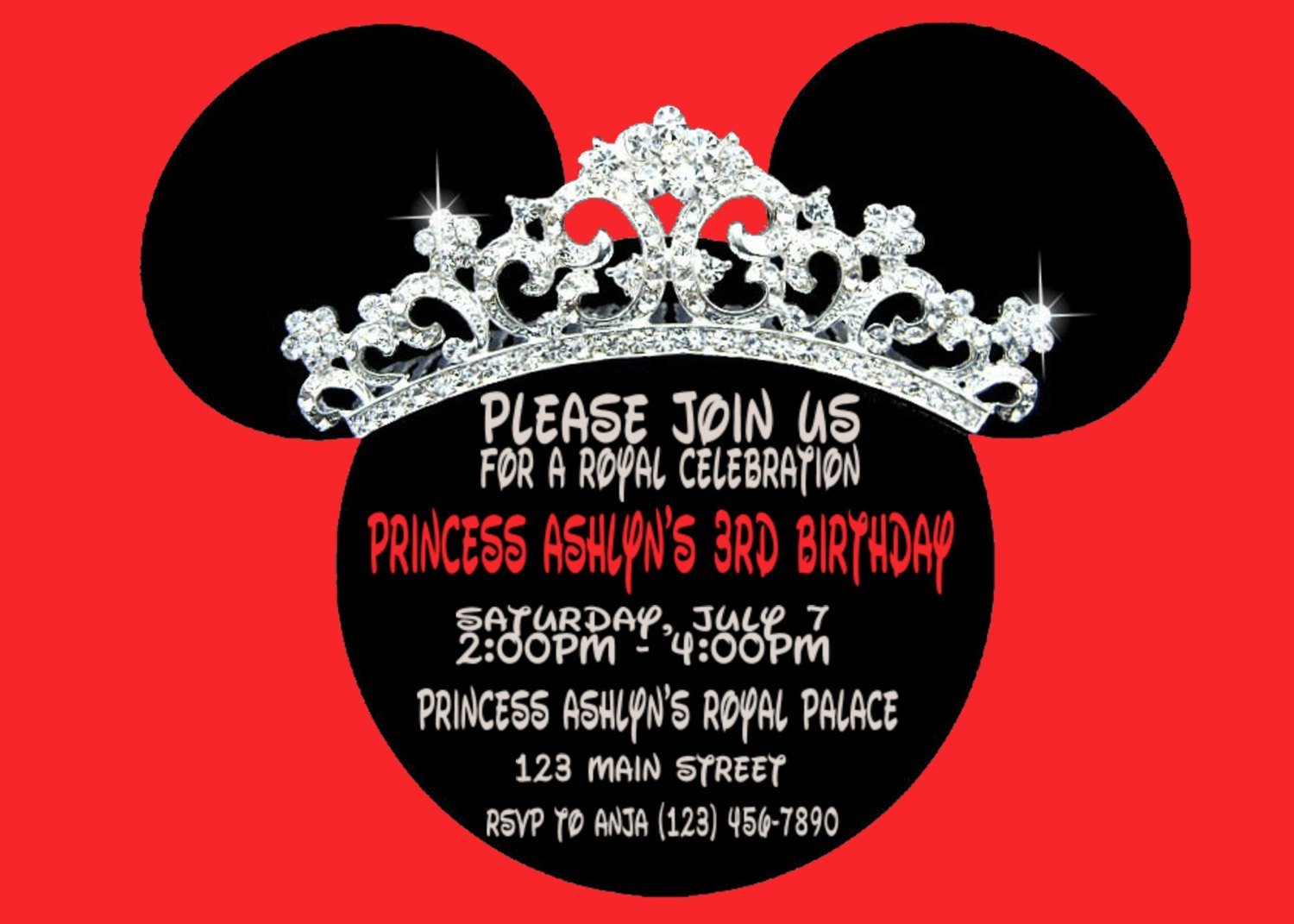 Mickey Mouse Clubhouse Birthday Invitation Template Free