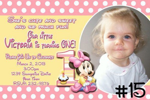 Printable 1st Birthday Invitations Cards