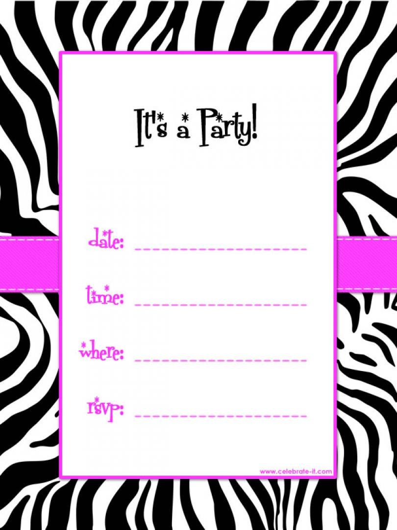 Birthday Invitation Maker Printable Free