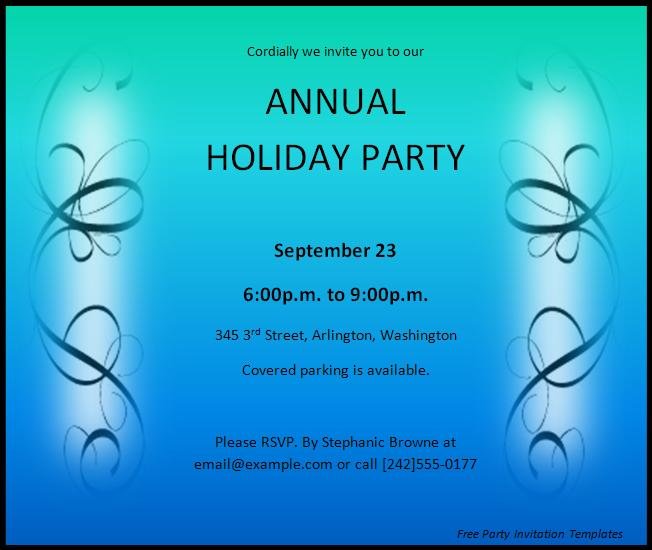 Birthday Party Invitation Templates Printable 2016