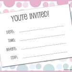 Blank Printable Invitations