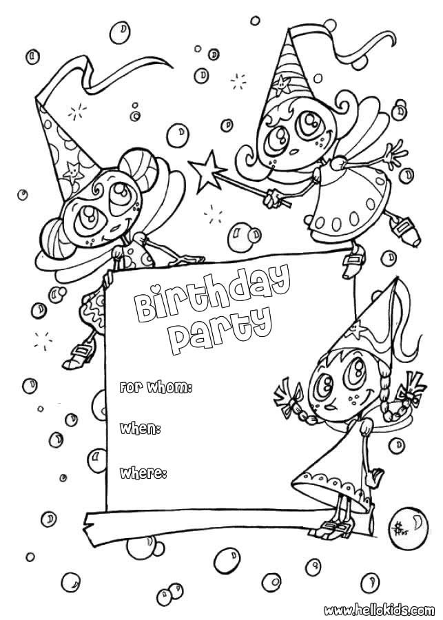 Children 's Birthday Invitations Free Printable 2015