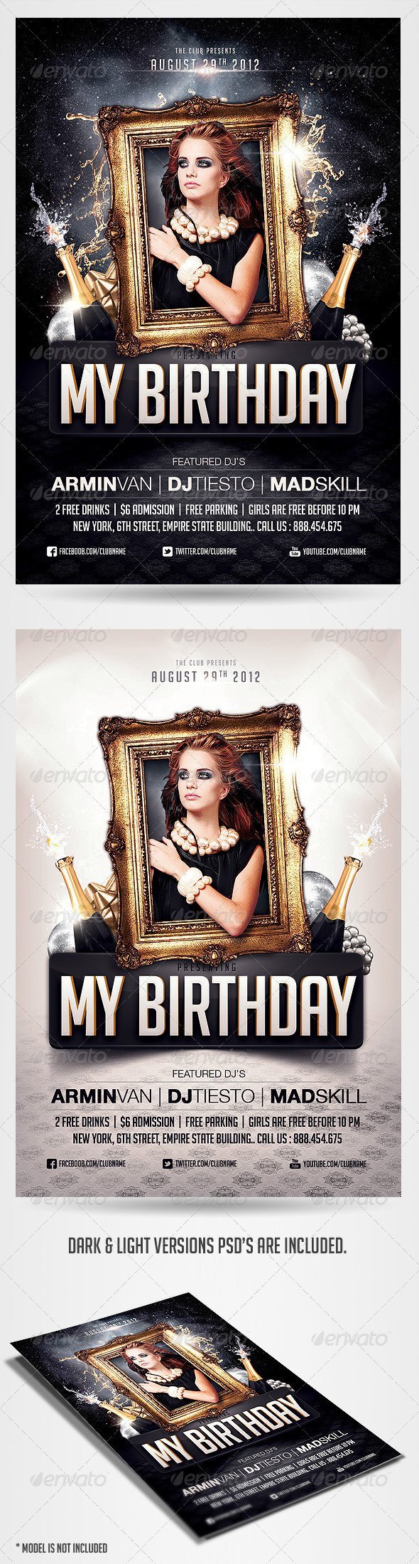 Free Birthday Party Invitation Templates Photoshop