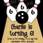 Free Bowling Birthday Invitations Printable