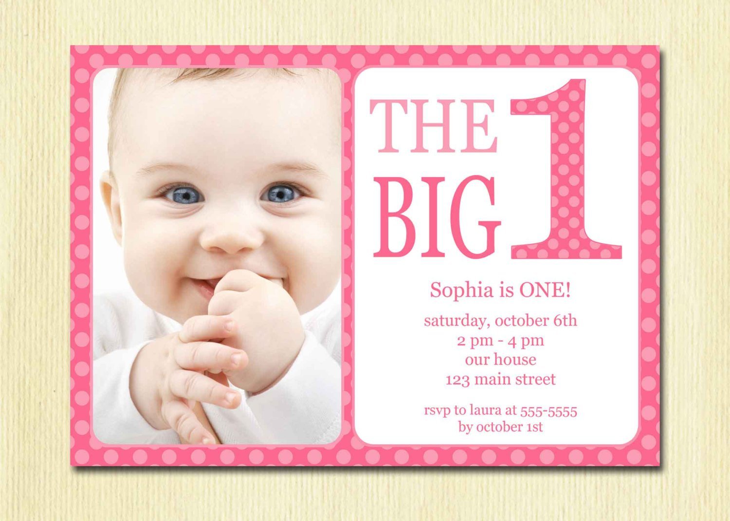 Free First Birthday Invitations Templates