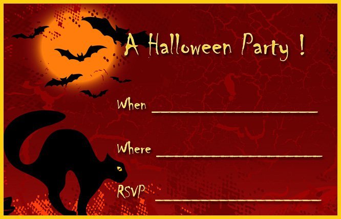 Free Halloween Printable Invitations