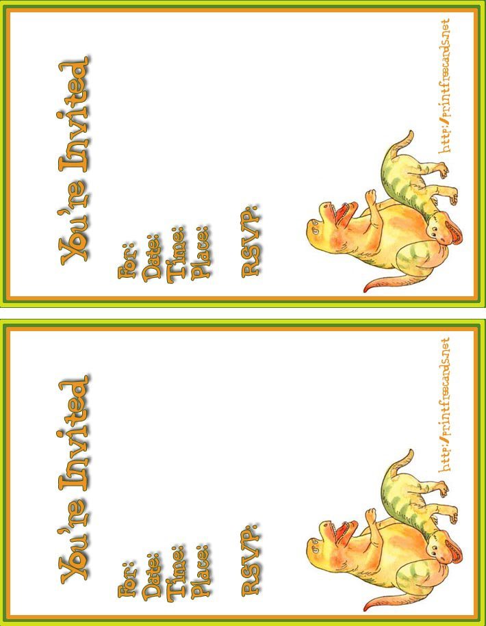 Free Kids Invitations Printable 2017