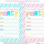 Free Party Invitations Printable