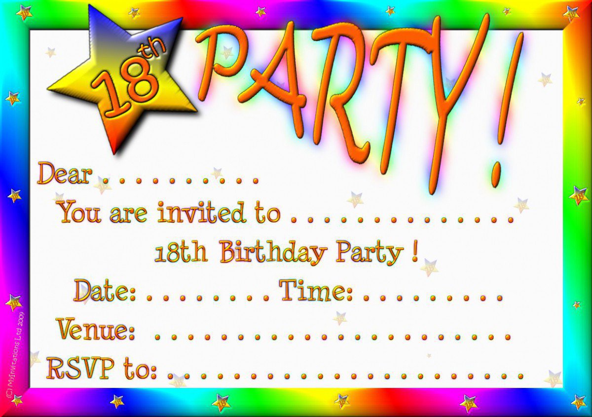 Free Printable 16th Birthday Invitations