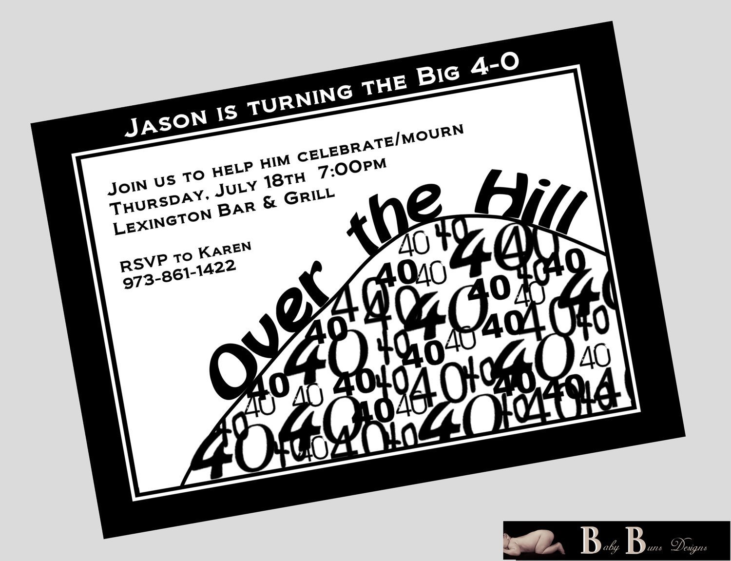 Free Printable 40th Birthday Invitations Cards