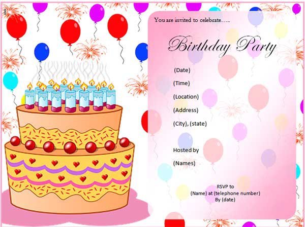 Free Printable 50th Birthday Party Invitation Templates 2015