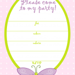Free Printable Birthday Card Invitation Templates