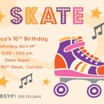 Free Printable Birthday Invitations Roller Skating