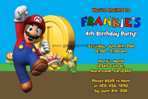 Free Printable Boys Birthday Invitations Cards 2016