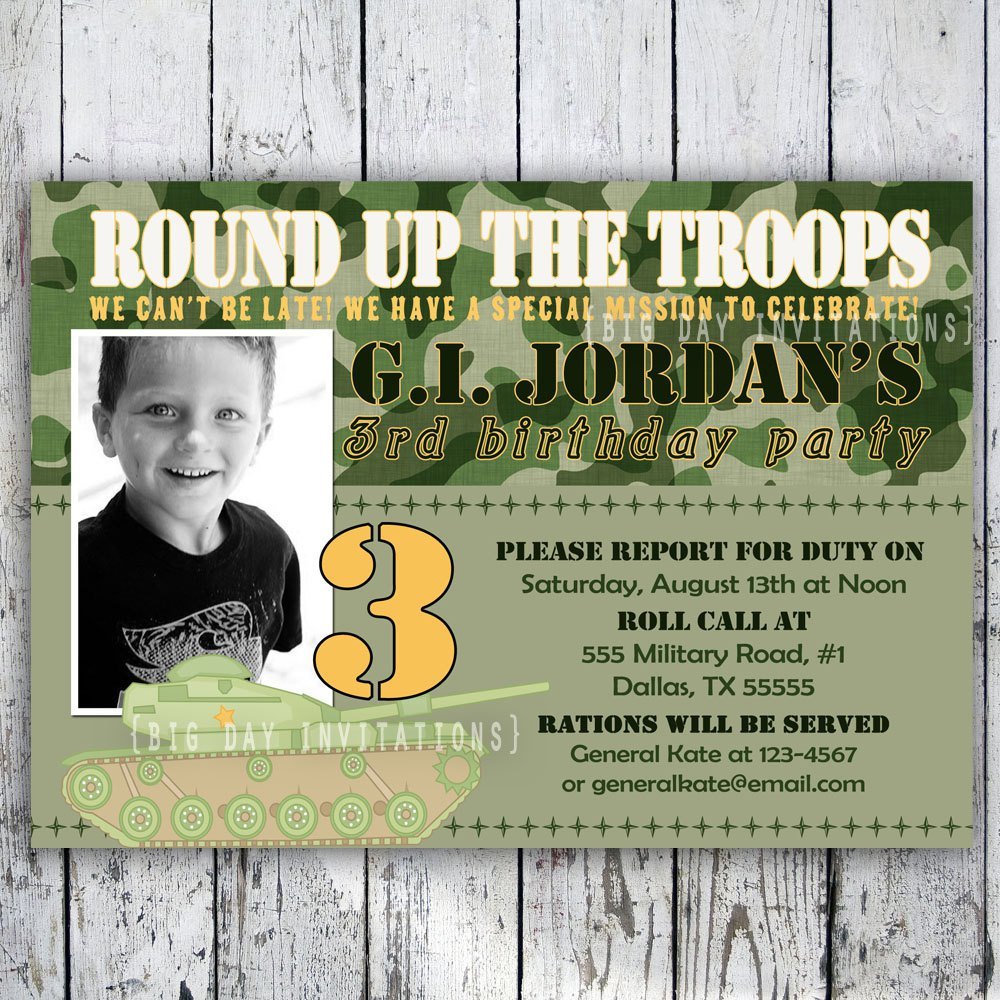 Free Printable Camo Invitations For Birthday