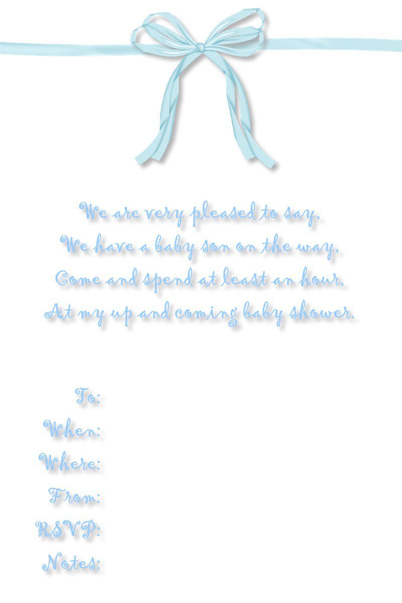 Free Printable Child Invitations