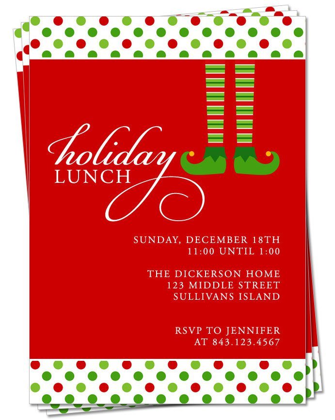 Free Printable Christmas Invitations For Party 2016