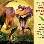 Free Printable Dinosaur Invitations Birthday