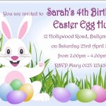 Free Printable Easter Birthday Invitations