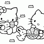 Free Printable Hello Kitty 1st Birthday Invitations