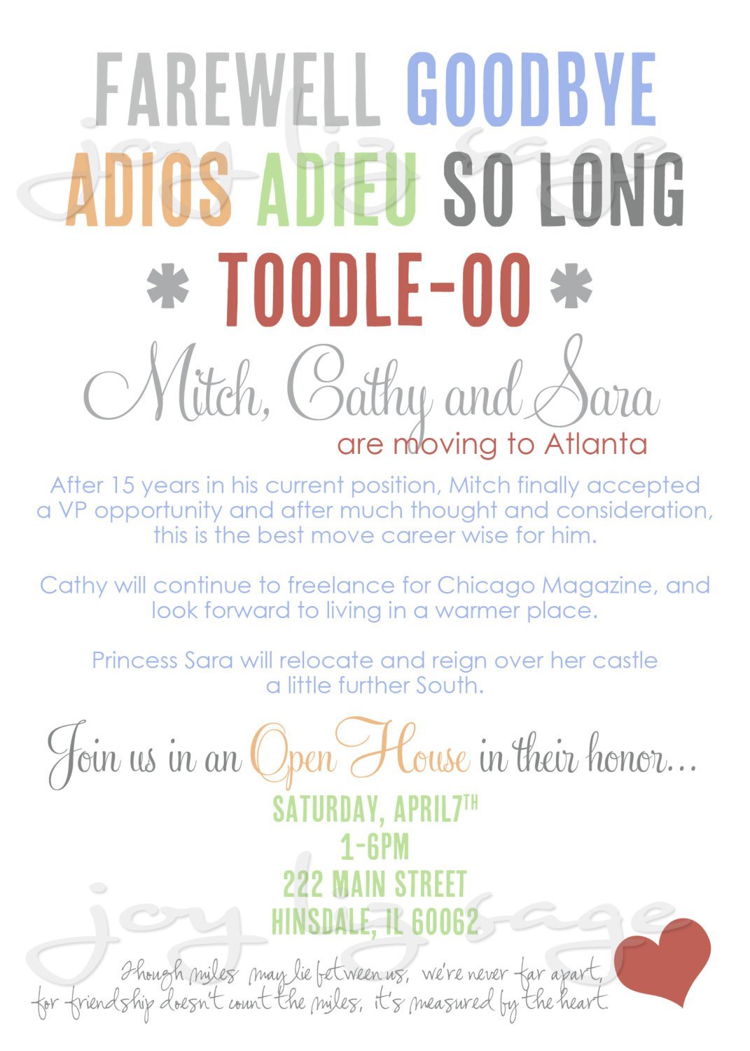 Free Printable Invitation Templates Going Away Party