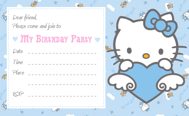 Free Printable Kids Birthday Party Invitation Cards 2016