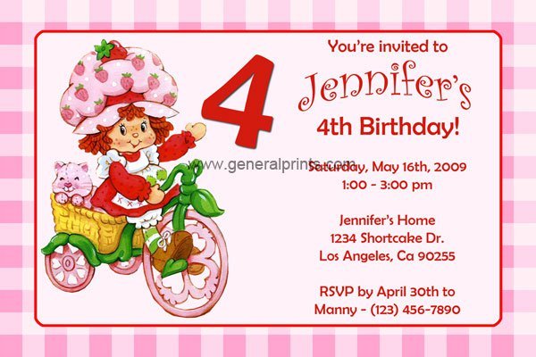 Free Printable Kids Birthday Party Invitation Cards