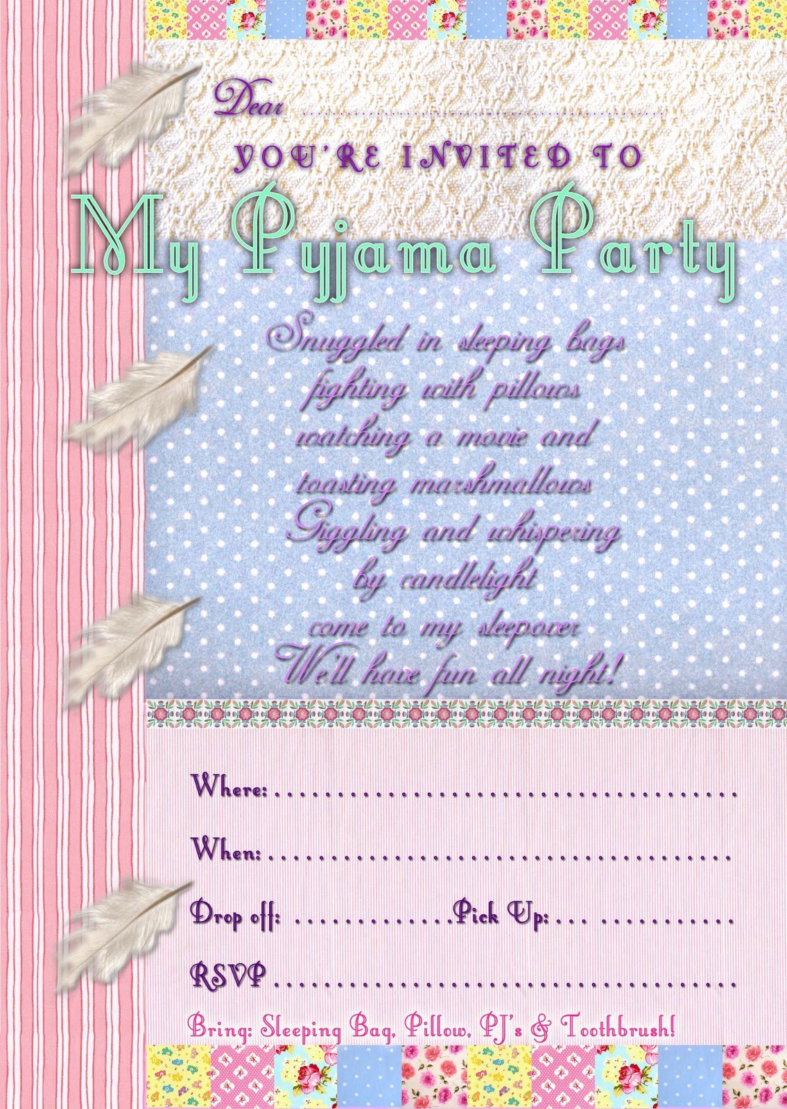 Free Printable Kids Party Invitations 2017