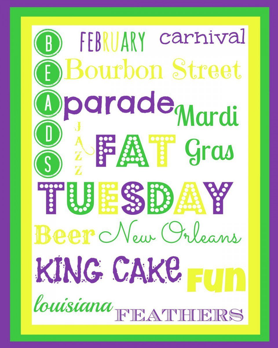 Free Printable Mardi Gras Invitations