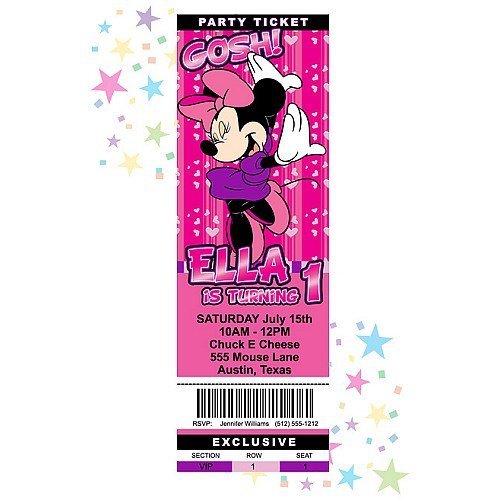 Free Printable Mickey Mouse Birthday Party Invitations 2015