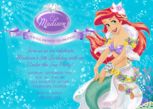 Free Printable Princess Birthday Invitations For Girls 2016