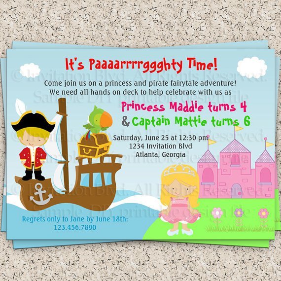 Free Printable Princess Invitations 2016