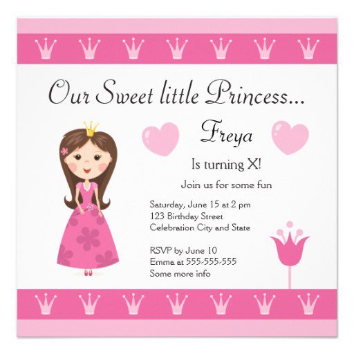 Free Printable Princess Invitations Birthday