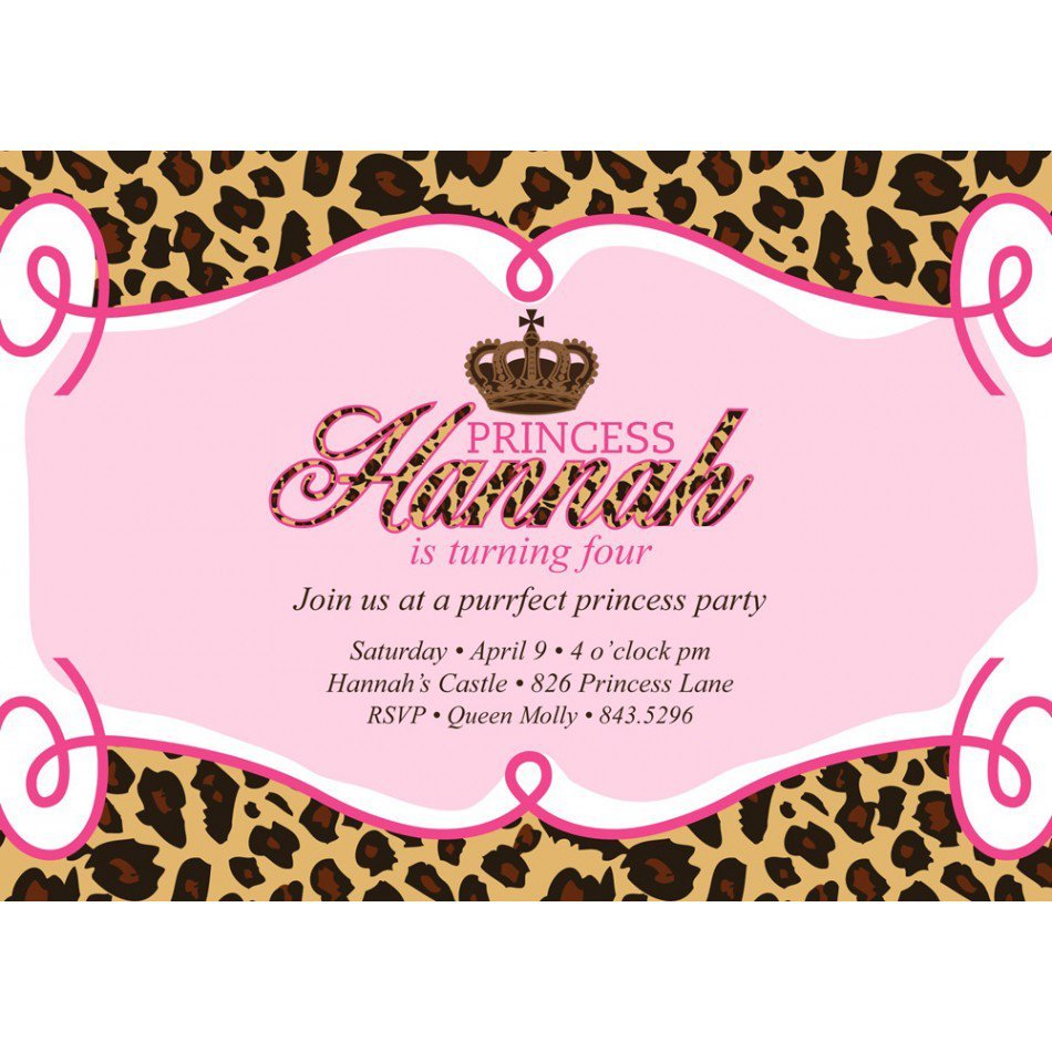 Free Printable Princess Party Invitations